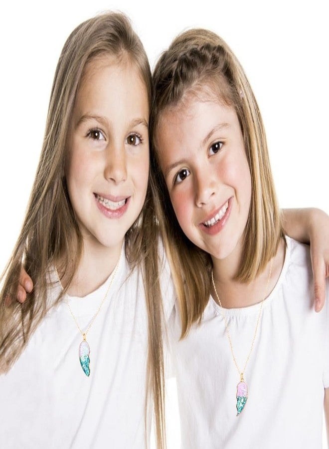 DOYYCA Best Friend Necklace Gifts Friendship Necklace Magnetic Matching Heart Unicorn Dolphin BFF Necklace for 2 Girls, 17.7 inches, Zinc, No Gemstone - Image 3