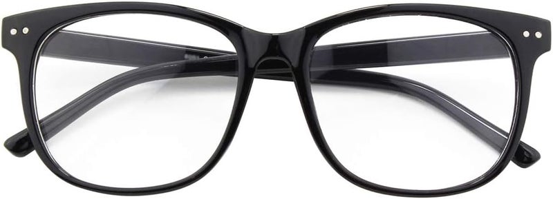 GQUEEN Fake Non Prescription Glasses Clear Lens for Women Men Oversized Frame UV400 Protection, 201581 - Image 1
