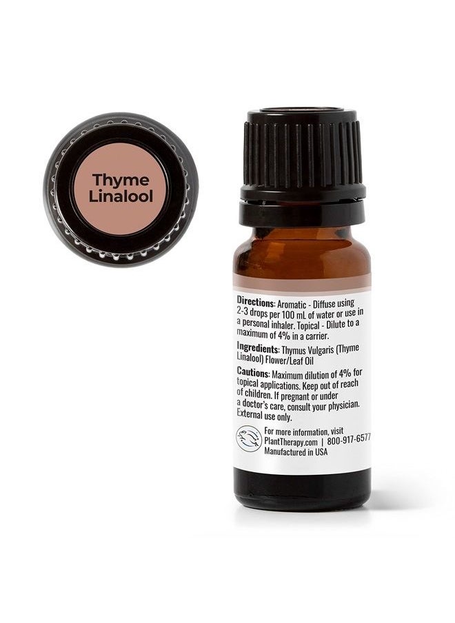 Plant Therapy - Thyme Linalool Essential Oil 10 mL (1/3 oz) 100% Pure, Undiluted, Therapeutic Grade - Image 1