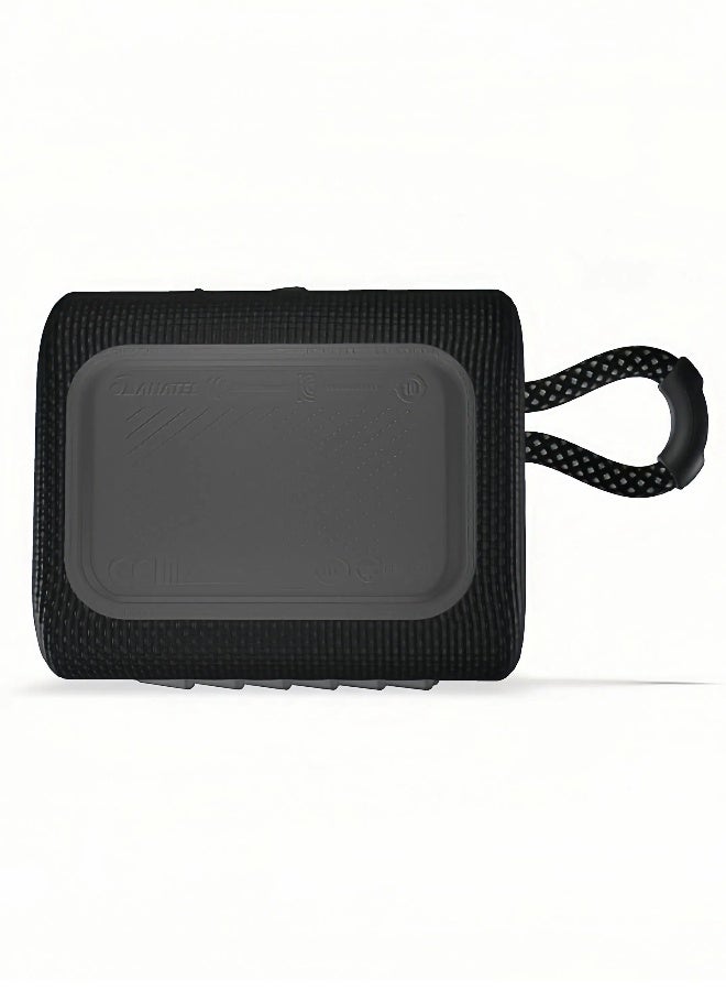 JBL Go 3 Portable Bluetooth Speaker, Big Pro Sound with Punchy bass,Built-in long-lasting battery, Made in Part with Recycled Materials - Black - Image 4