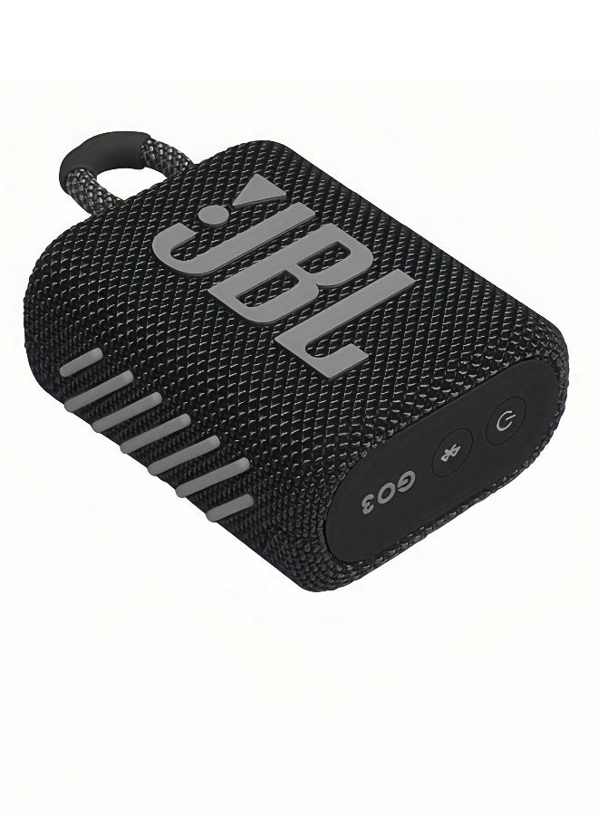 JBL Go 3 Portable Bluetooth Speaker, Big Pro Sound with Punchy bass,Built-in long-lasting battery, Made in Part with Recycled Materials - Black - Image 3