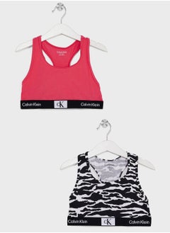 Kids 2 Pack Logo Bralette