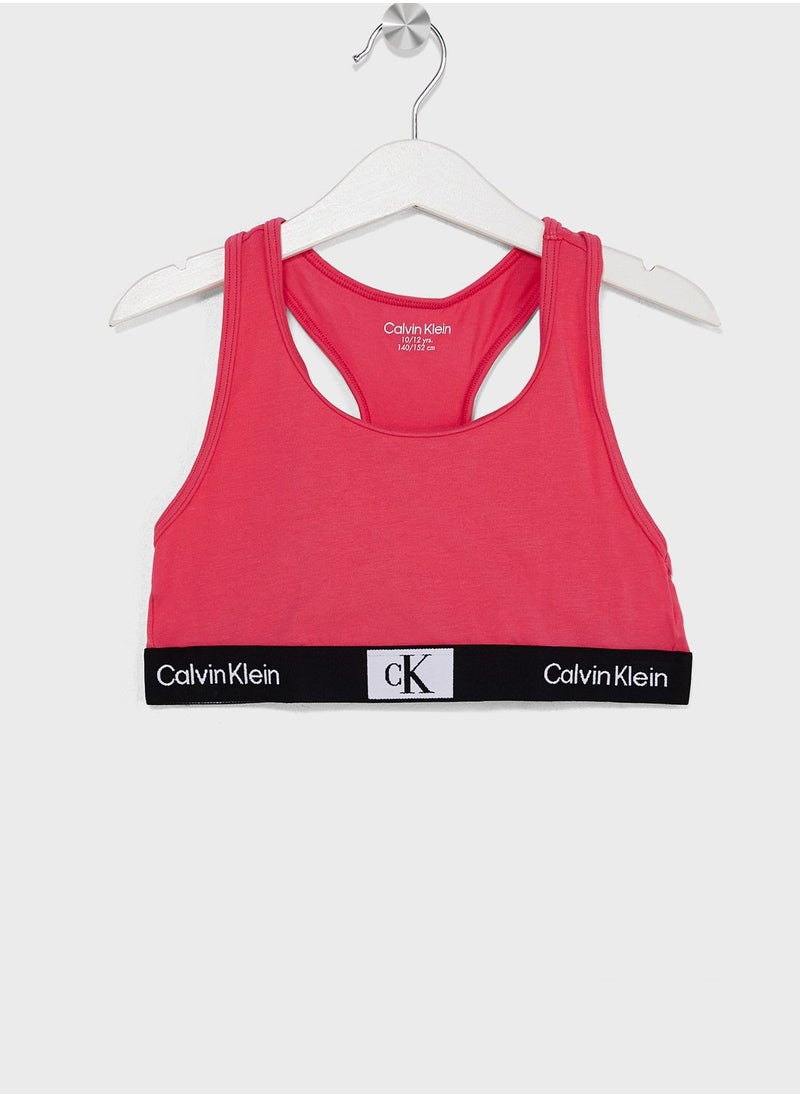 Calvin Klein Jeans - Kids 2 Pack Logo Bralette - Image 1