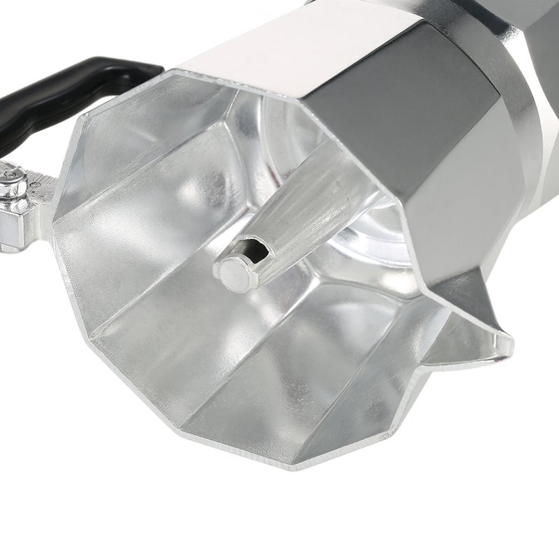 12-Cup Aluminum Espresso Percolator Coffee Stovetop Maker Mocha Pot for Use on Cooker Gas Stove Electrothermal Furnace - Image 5