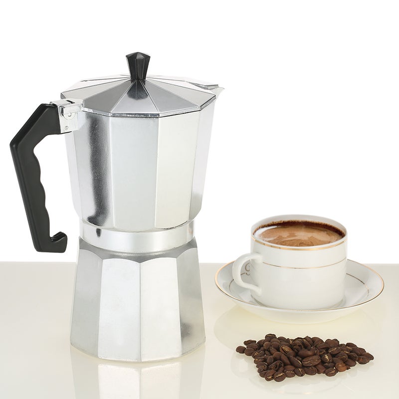 12-Cup Aluminum Espresso Percolator Coffee Stovetop Maker Mocha Pot for Use on Cooker Gas Stove Electrothermal Furnace - Image 2