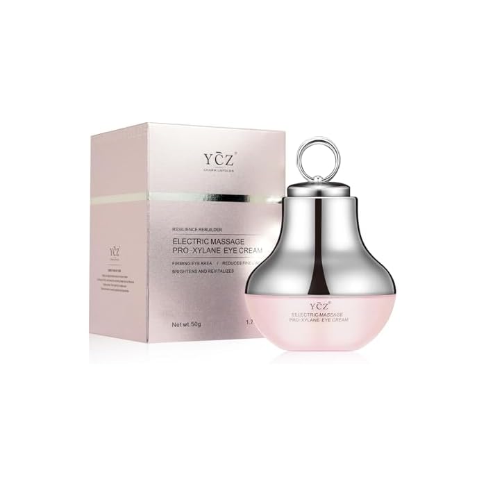Ycz Electric Massage Eye Cream, 2-In-1 Firming Eye Moisturizer for Under Eye Care, Targets Dark Circles and Fine Lines, Deep Hydration Soothes Eye Fatigue, Suitable Lightweight Texture for Daily Use