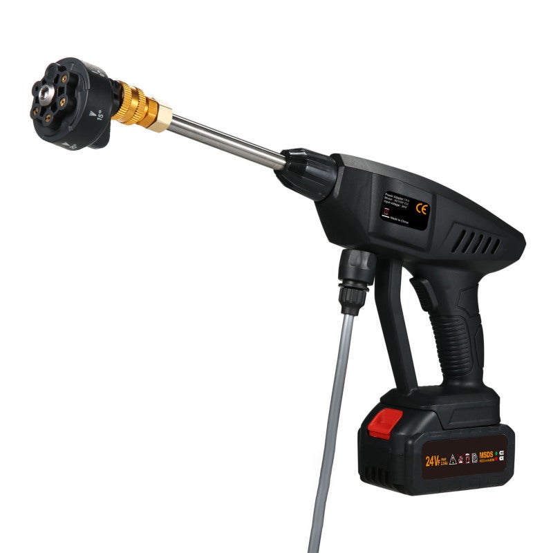 Cordless Pressure Washer: Waterproof Material, Dual Water Inlet Methods - 3 Adjustable Water Types, 6-In-One Sprinkler for Car Washing, Garden Watering, Daily Cleaning - Image 5