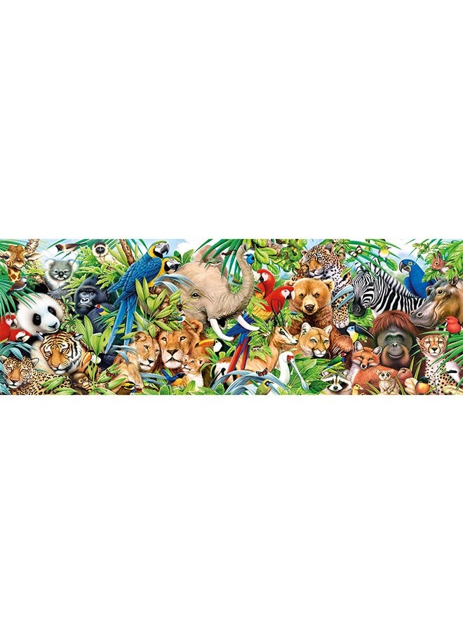 Clementoni - Clementoni Panorama Puzzle Wildlife 1000 Pieces (98 x 33 cm), Suitable for Home Decor Adults Puzzle from 14 Years - Image 1