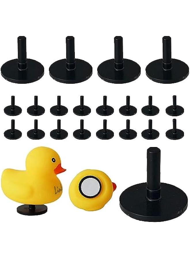 20 Pcs Duck Plug - Rubber Duck Mount,Flock Locker Rubber Duck Holder for Jeep Dash and Fixed Display,Gift for Jeep Lover Includes Double Sided Stickers Inside （Excluding Rubber Duck） (20PCS) - Image 1