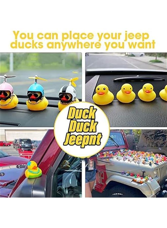 20 Pcs Duck Plug - Rubber Duck Mount,Flock Locker Rubber Duck Holder for Jeep Dash and Fixed Display,Gift for Jeep Lover Includes Double Sided Stickers Inside （Excluding Rubber Duck） (20PCS) - Image 4