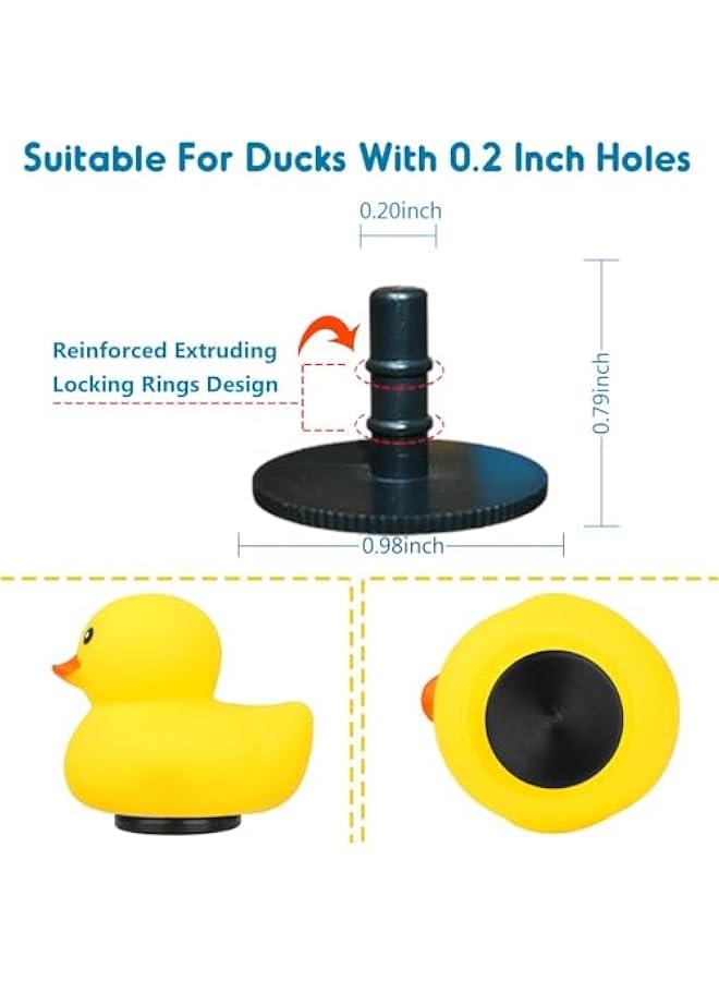 20 Pcs Duck Plug - Rubber Duck Mount,Flock Locker Rubber Duck Holder for Jeep Dash and Fixed Display,Gift for Jeep Lover Includes Double Sided Stickers Inside （Excluding Rubber Duck） (20PCS) - Image 5