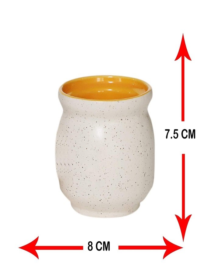 Jetwals Ceramic Handmade Pickle Jar Set 3 (200ml) with Lid and Tray, Dining Table Pickle Container (white tray set) - Image 5