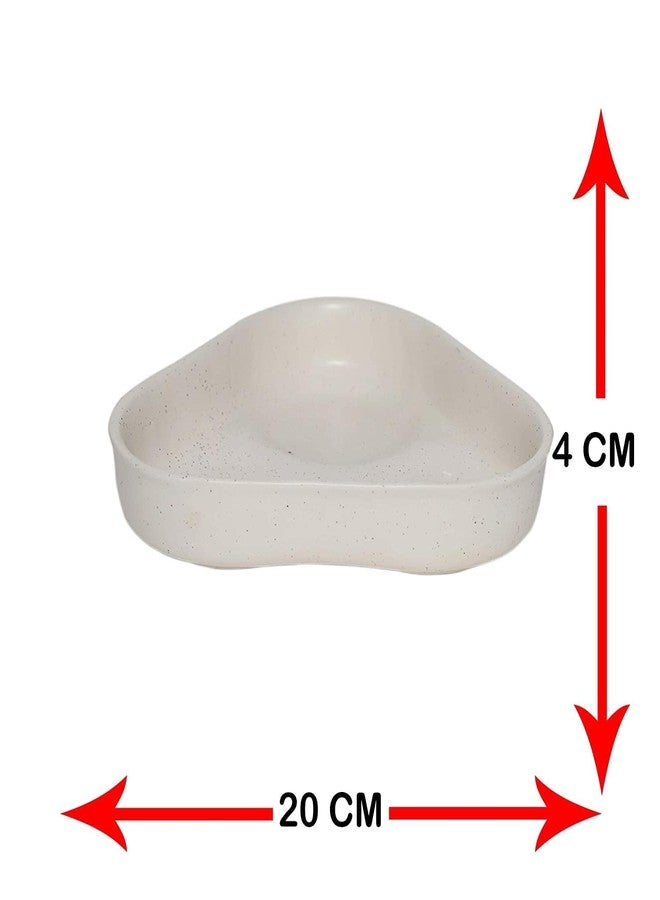 Jetwals Ceramic Handmade Pickle Jar Set 3 (200ml) with Lid and Tray, Dining Table Pickle Container (white tray set) - Image 4