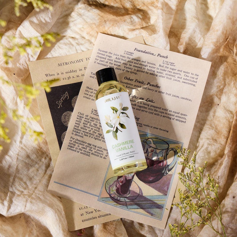 Airkeep Reed Diffuser Oil Refill/Cashmere Vanilla/3.38ozï¼ˆ100ml/1 Pack/Scented Oil Refill for Reed Diffuser Home Fragrance for Bedroom, Bathroom Office Home Decor - Image 2