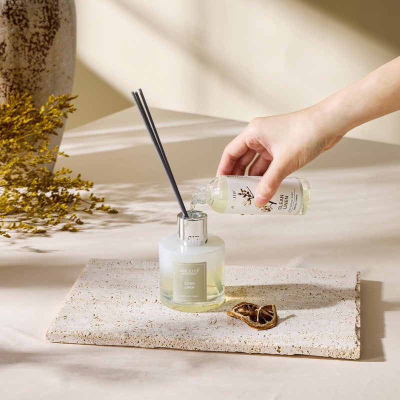 Airkeep Reed Diffuser Oil Refill/Cashmere Vanilla/3.38ozï¼ˆ100ml/1 Pack/Scented Oil Refill for Reed Diffuser Home Fragrance for Bedroom, Bathroom Office Home Decor - Image 3