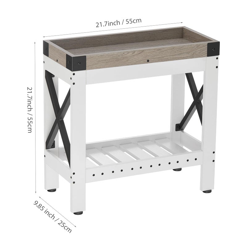 ZEXVIDA Narrow Side Table, End Table,Sofa Side Table, End Table Nightstand for Bedroom, Living Room, Small Spaces - Image 4
