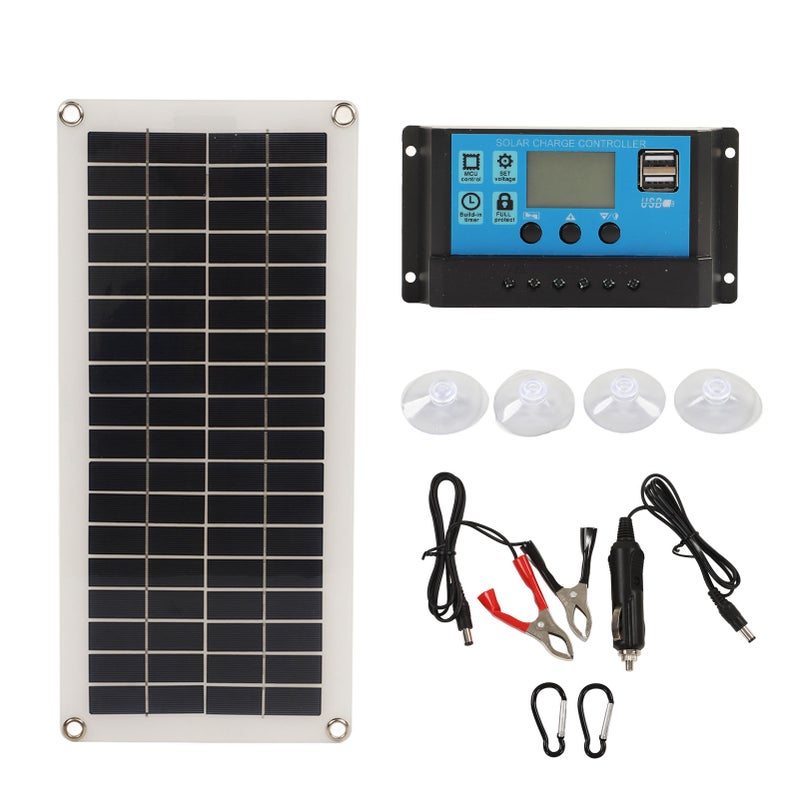 10W Solar Panel Charger: 12V/24V Adaptive - High Efficiency Polysilicon Panel With Intelligent Battery Protection for Outdoor Vehicles, Gate Openers and Off-Grid Devices - Image 1