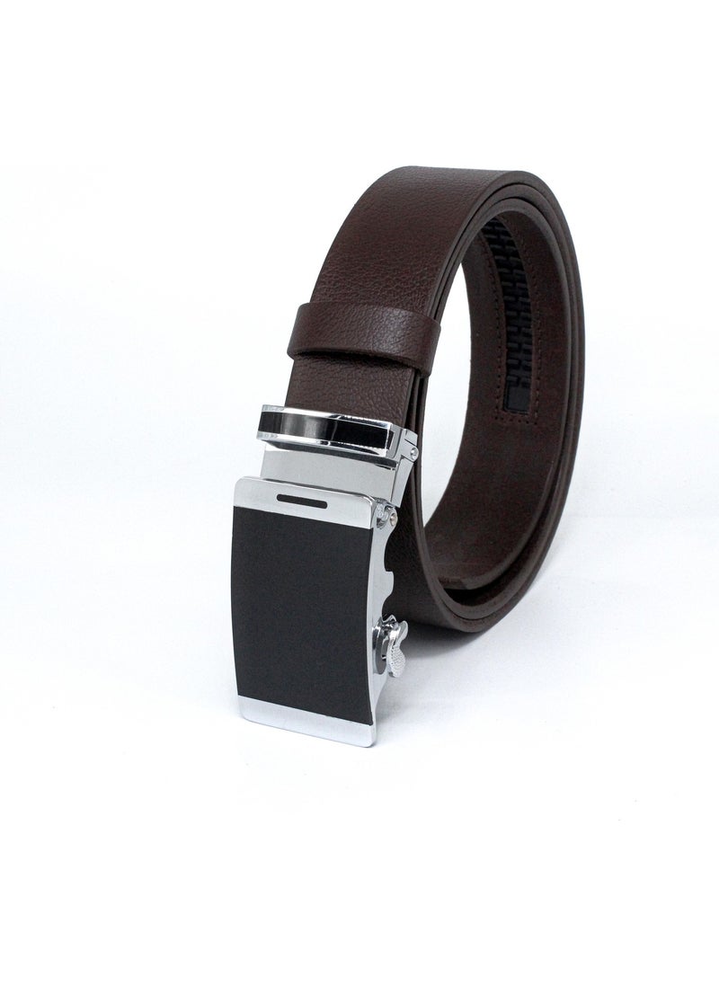 Automatic Buckle Non-Hole Buffalo Leather Classic Men's Belt 3.5cm Brown - pzsku/ZD8F7C489ADA6C8D9B81BZ/45/_/1731226192/21a4c50c-7867-4a2b-80e1-ae0aa47460db