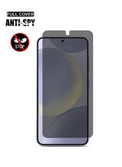 Techie HD Privacy Tempered Glass Screen Protector for Samsung Galaxy S24 Plus 2024 - Anti Bubbles 9H Hardness 0.33 mm Rounded Edges Easy Installation  - Image 4