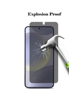 Techie HD Privacy Tempered Glass Screen Protector for Samsung Galaxy S24 Plus 2024 - Anti Bubbles 9H Hardness 0.33 mm Rounded Edges Easy Installation  - Image 5