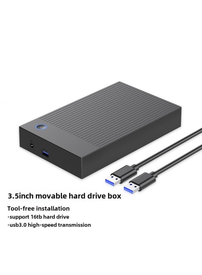 3.5 Inch Mechanical Solid State Hard Disk Box Universal External SATA High-speed Transmission 3.0 3.1 Mobile Hard Disk Box-Color:3.5inch Usb3.1movable Hard Drive Box - Image 2