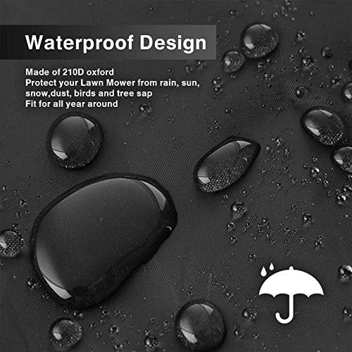 AIFUSI Riding Lawn Mower Cover Waterproof Garden Tractor Cover Heavy Duty Fits Decks up to 54’’, Large Premium Riding Lawn Tractor Cover Outdoor UV Resistant Protection, Universal Size - Image 3
