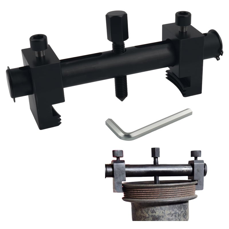 NHHC Pulley Puller Tool with 17mm Hexagonal WrenchCrankshaft Pulley Removal Tool Suitable for 40160mm PulleysProfessional Crank Pulleys Removal Tools for CrankshaftsWater Pump