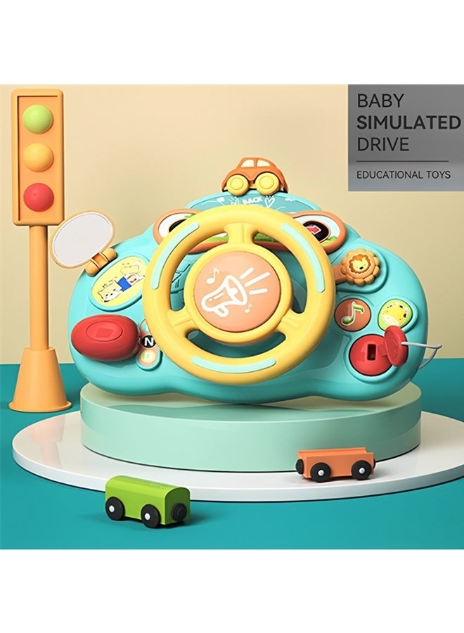 Beauenty Steering Wheel Toy with Lights Music,Toddler Steering Wheel Toy Baby Interactive Learning Toy for Boys Girls Toddler 6 - 36 Months,Car Seat Steering Wheels Toys,Turn and Learn Driver Toy - Image 2