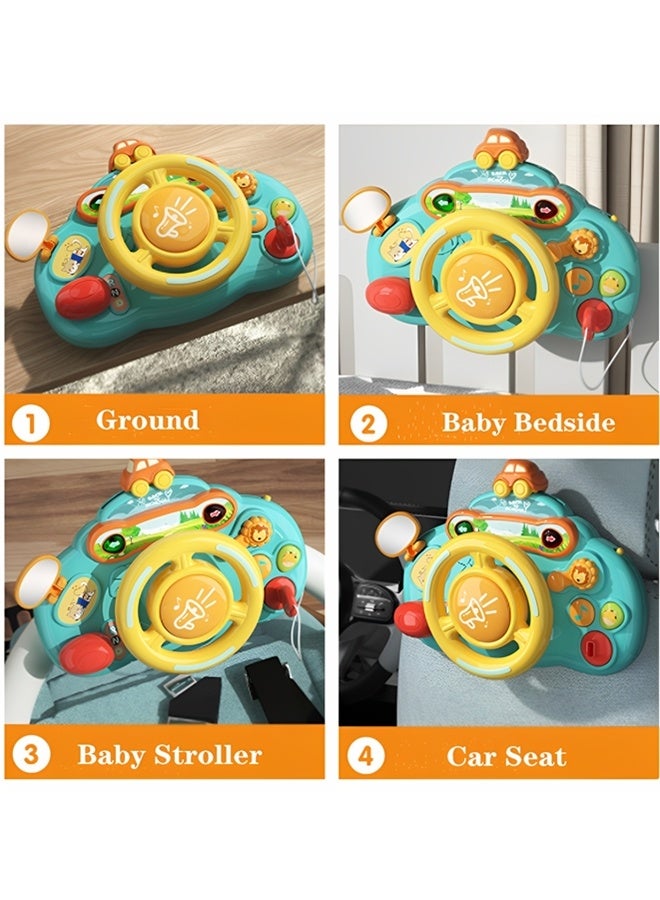 Beauenty Steering Wheel Toy with Lights Music,Toddler Steering Wheel Toy Baby Interactive Learning Toy for Boys Girls Toddler 6 - 36 Months,Car Seat Steering Wheels Toys,Turn and Learn Driver Toy - Image 4
