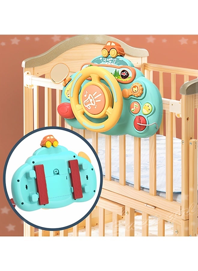 Beauenty Steering Wheel Toy with Lights Music,Toddler Steering Wheel Toy Baby Interactive Learning Toy for Boys Girls Toddler 6 - 36 Months,Car Seat Steering Wheels Toys,Turn and Learn Driver Toy - Image 5