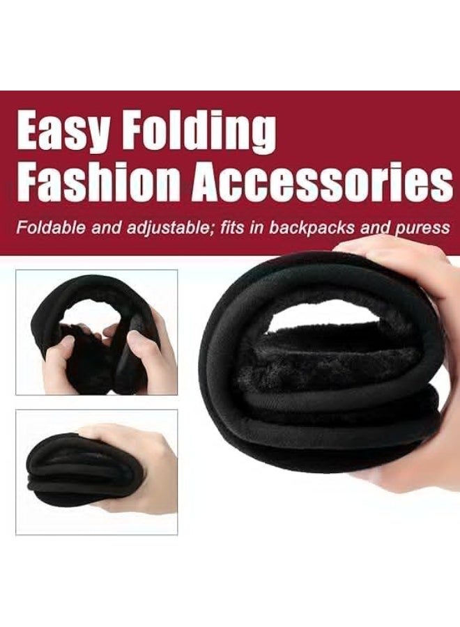 Ear Muffs For Winter Men Women, Fleece Ear Warmers Winter Warm Earmuffs For Cold Winters Adjustable - Image 3