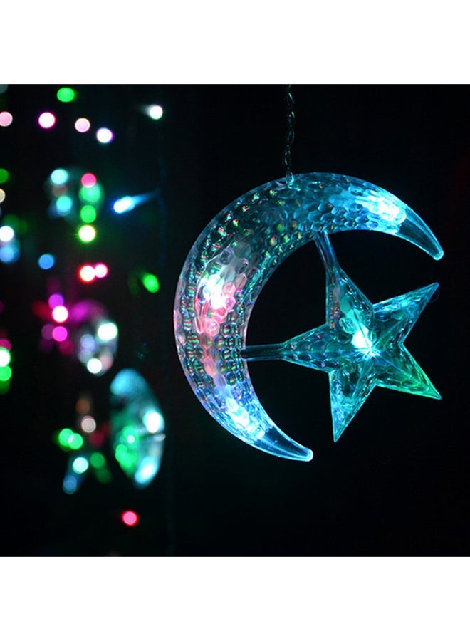 NIBEMINENT Moon And Star Shaped LED String Light Multicolour 15x12x20cm - Image 2