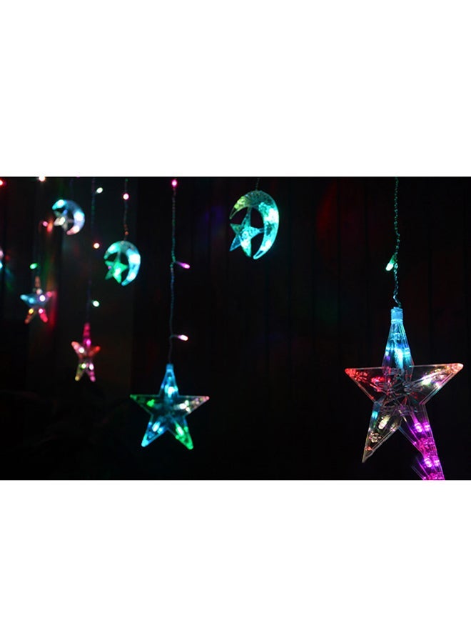 NIBEMINENT Moon And Star Shaped LED String Light Multicolour 15x12x20cm - Image 3