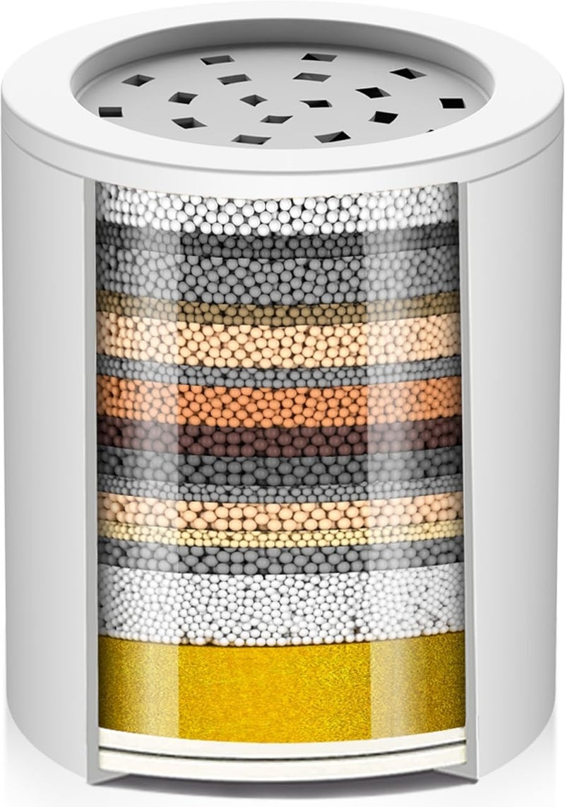 Cobbe 20 Stage Shower Filter Cartridge for Hard Water Showerhead Filters - 1 Pack Replaceable Cartridges - High Output Shower Water Filter for Chlorine and Harmful Substances Removal - Image 1