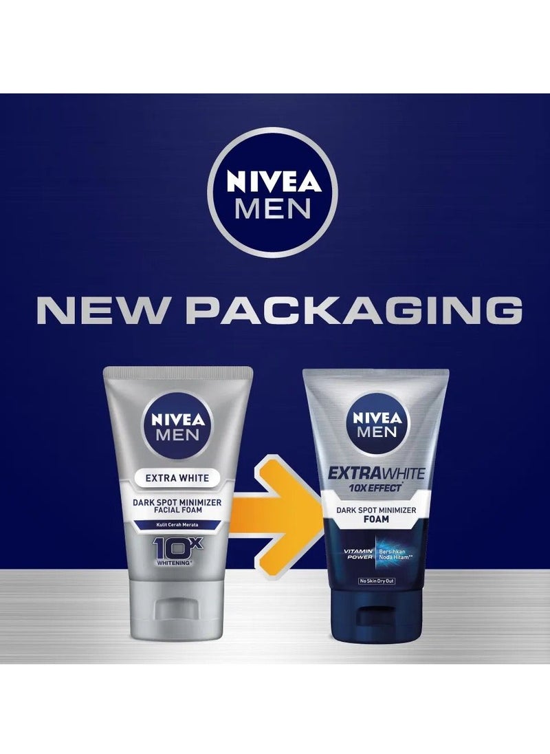 NIVEA MEN - Nivea Men Extra Bright 10x Effect Dark Spot Minimizer Foam 100ml - Image 1