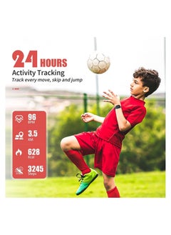 DMG TECH Fitness Tracker Watch for Kids, IP68 Waterproof Kids Smart Watch with 1.4" DIY Watch Face 19 Sport Modes, Pedometers, Heart Rate, Sleep Monitor, Great Gift for Boys Girls Teens 6-16  - Image 4