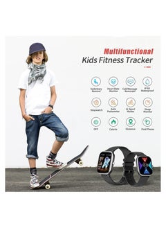 DMG TECH Fitness Tracker Watch for Kids, IP68 Waterproof Kids Smart Watch with 1.4" DIY Watch Face 19 Sport Modes, Pedometers, Heart Rate, Sleep Monitor, Great Gift for Boys Girls Teens 6-16  - Image 2