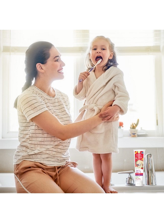 جل معجون أسنان ديزرت إيسنس الخالي من الفلورايد للأطفال - بنكهة توتي فروتي - آمن للأطفال الصغار والرضع - خالٍ من الغلوتين وكبريتات لوريل الصوديوم، خالٍ من الفلورايد - آمن للبلع مع إكسيليتول والصبار، 4.7 أونصة - Image 4