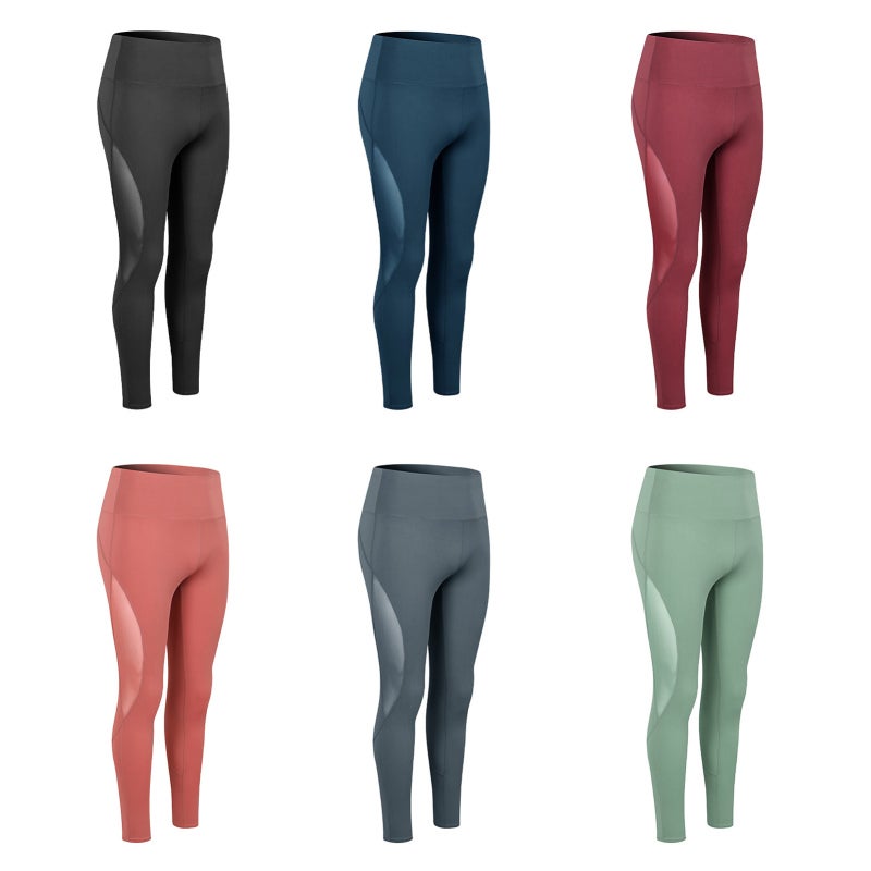 Push Up Tights: X-Large Green Stretchy Skin-Friendly Fabric - Tummy Control Widened Waistband Breathable Mesh Splicing for Yoga Gym Outdoor Sports Workout - Image 4