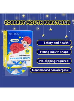 Sefudun 50PCS Kids Sleep Strips, Sleep Patch Gentle Mouth Band Reduces Mouth Breathing Improves Nighttime Sleep And Provides Immediate Snoring Relief  - Image 3