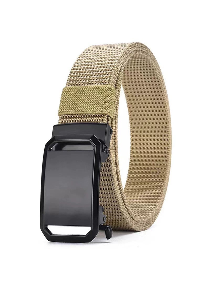 Automatic Nylon Belt for Men & Women - Fashionable, Adjustable, Durable, and Comfortable Waist Belt for Casual & Formal Wear, Everyday Use, and Outdoor Activities Blue - Image 1