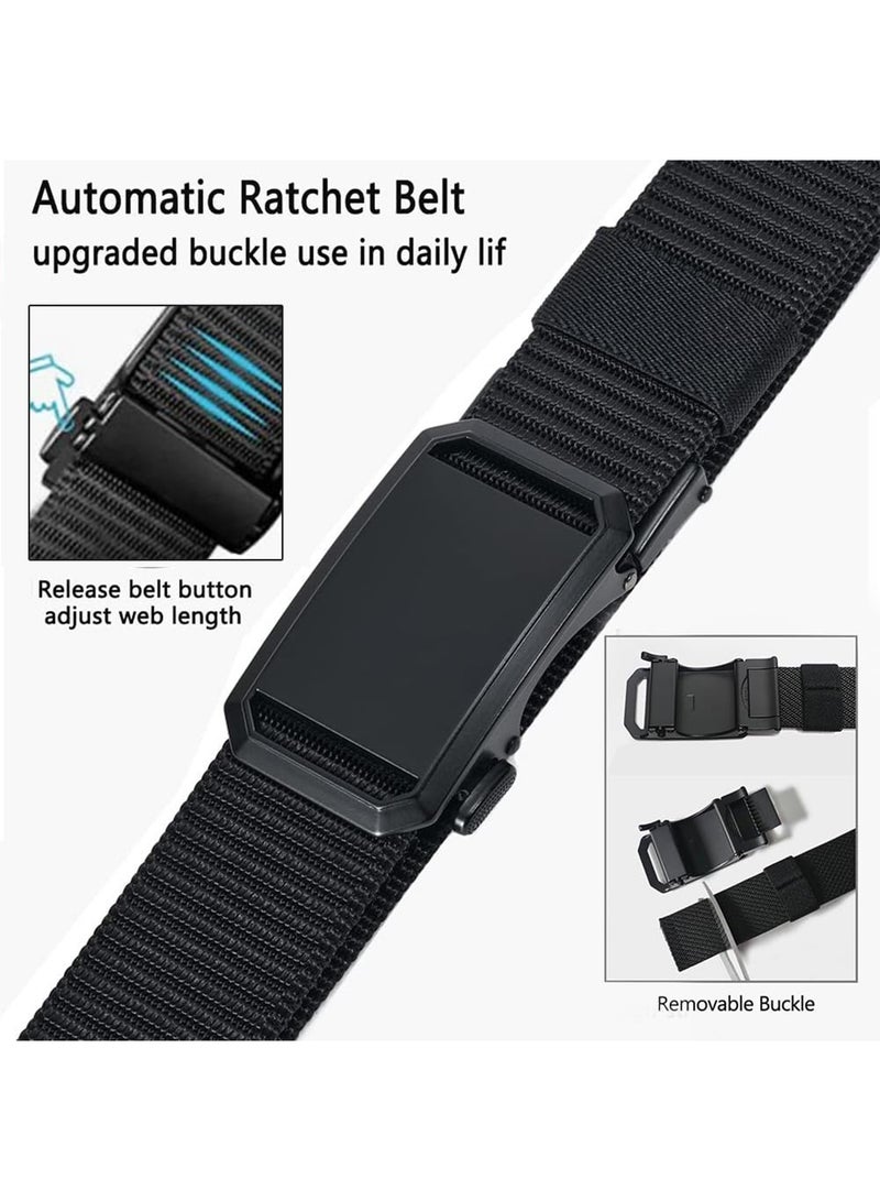Automatic Nylon Belt for Men & Women - Fashionable, Adjustable, Durable, and Comfortable Waist Belt for Casual & Formal Wear, Everyday Use, and Outdoor Activities Blue - Image 3