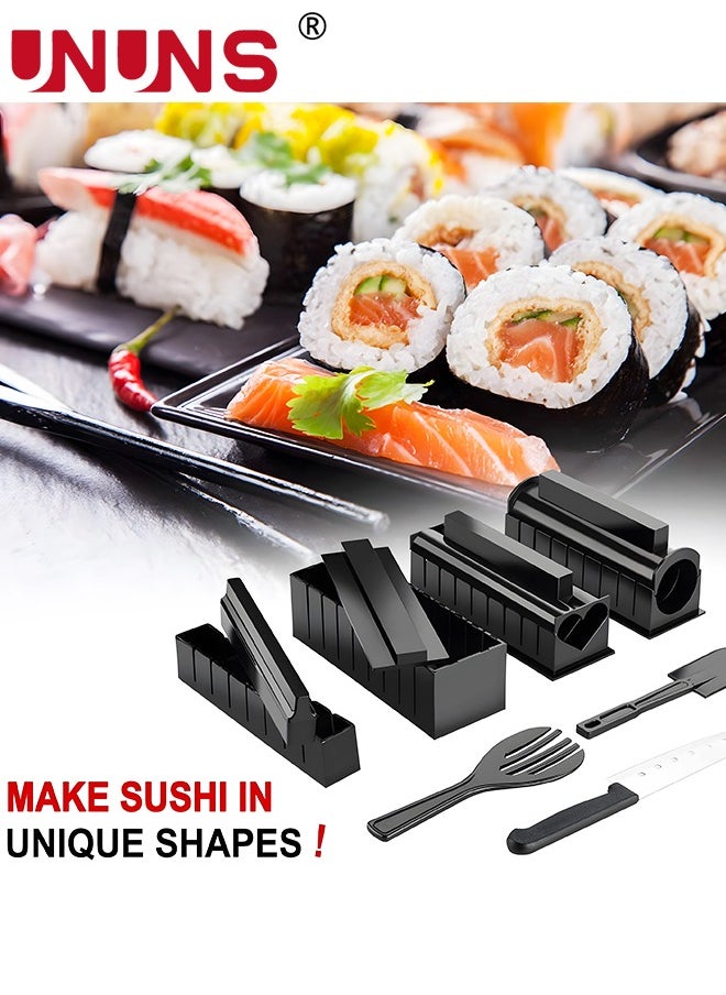 UNUNS - Sushi Making Kit,10PCS DIY Sushi Roller Kit For Beginners,Reusable Rice Roller Mold Sushi Starter Set,Prefect Home Sushi Tool - Image 1