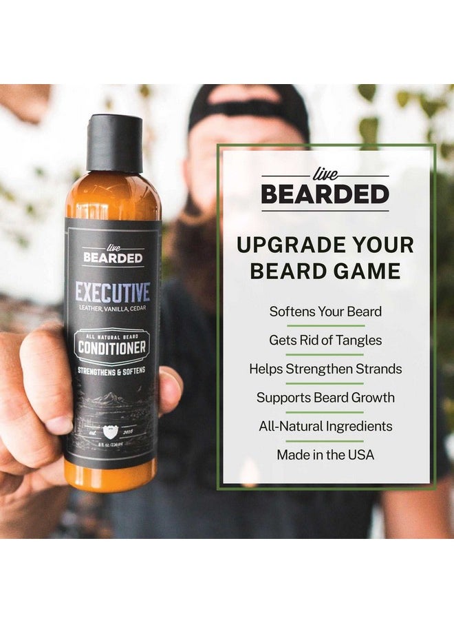 Live Bearded - Beard Conditioner 1880 Facial Hair Conditioner 8 Oz. Strengthens And Softens All Natural Ingredients With Biotin Coconut Oil Argan Oil And Caffeine Made In The Usa - Image 1