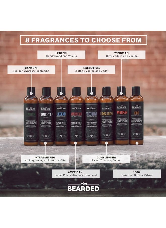 Live Bearded - Beard Conditioner 1880 Facial Hair Conditioner 8 Oz. Strengthens And Softens All Natural Ingredients With Biotin Coconut Oil Argan Oil And Caffeine Made In The Usa - Image 1