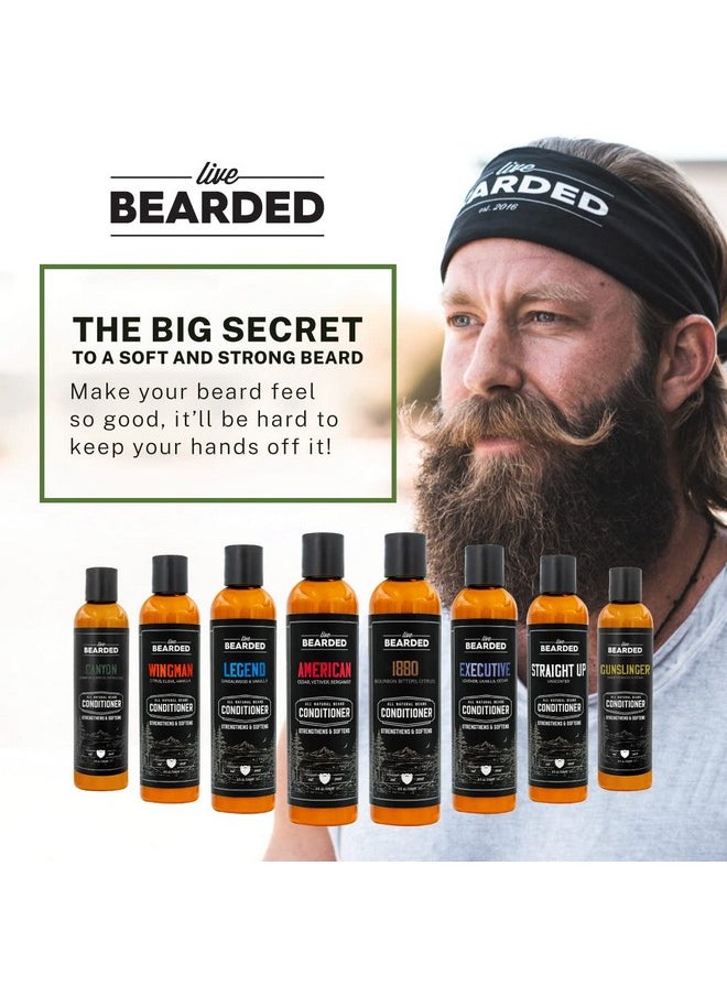Live Bearded - Beard Conditioner 1880 Facial Hair Conditioner 8 Oz. Strengthens And Softens All Natural Ingredients With Biotin Coconut Oil Argan Oil And Caffeine Made In The Usa - Image 1