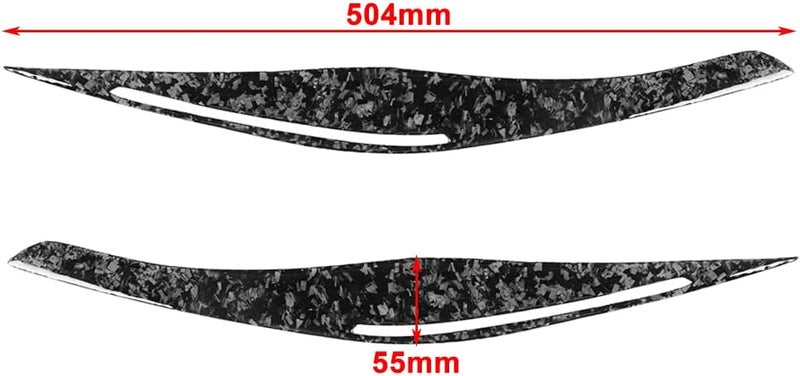 DEMULAX Car Headlight Eyebrow Eyelid Cover Trims for BMW - Image 2