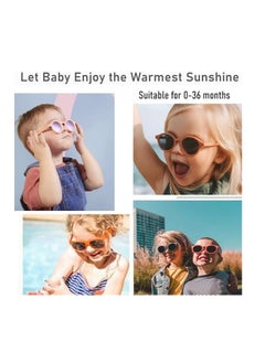 Bukela Adjustable Polarized Baby Sunglasses ， Soft Silicone Frame for Boys & Girls, 0-48 Months - Infant Outdoor Sunshade - Flexible Strap Included  - Image 2