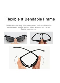 Bukela Adjustable Polarized Baby Sunglasses ， Soft Silicone Frame for Boys & Girls, 0-48 Months - Infant Outdoor Sunshade - Flexible Strap Included  - Image 5