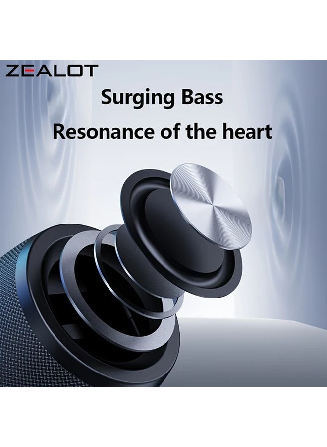 Wireless Karaoke Speaker Set with Two Microphones Black 1800mAh Battery 12 Hours Playtime Loud Stereo Deep Bass - Image 5